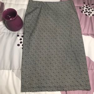 Black and White pencil skirt